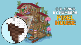 Coloring by Numbers: Pixel House